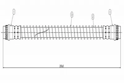 CAVO C800 375B Fren Hortumu Arka 7704003922, 96075425