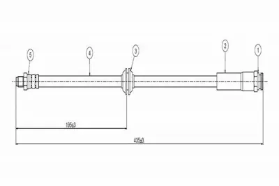 CAVO C800 478A Fren Hortumu Arka 4806G7, 4806P5, 51725096