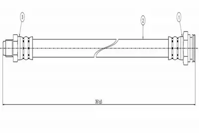 CAVO C800 482A Fren Hortumu Arka 480673, 7662724