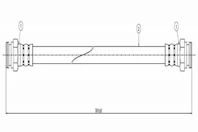 CAVO C800 529B Fren Hortumu Arka 480678