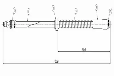 CAVO C800 532B Fren Hortumu   On    Cıtroen   Evasıon All Models- Jumpy All 480682, 1479197080, 1489794080, K1479197080, K1486594080, K1489794080, 1486594080, 480666, 96037348, 1472156080