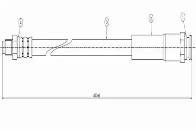 CAVO C800 631A Fren Hortumu Arka Delta 1.3-1.5 82-86 7563850