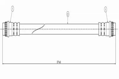 CAVO C800 758A Fren Hortumu Arka 7704003764