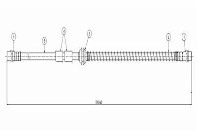 CAVO C900 222A Fren Hortumu Ön 7L0611701A, 7L0611701C, 7P6611701, 95535513910, 95535513913, 95535513914, 7P6611702, 7L0611701, 7K0611701A, 7L0611701B