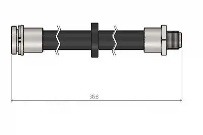 CAVO C900 506A Arka Fren Hortumu Sağ-Sol Connect 1.8 Tdcı 03>14 7T162282CA