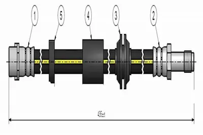 CAVO C900 600A On Fren Hortumu Volvo C30 06 > 12 C70 Iı 06 > 13 S40 Iı 04 > 12v V50 04 > 12 30681723