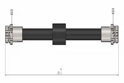 CAVO C900 619A Arka Fren Hortumu Touran 03>10 1T0611775, 1T0611775A, 1K0611775C, 1K0611775A, 1K0611775, 1K0611775B, 3C0611775, 3C0611775C, 3C0611775A, 5C0611775