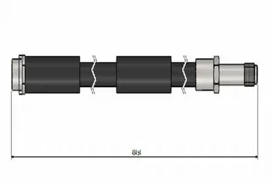 CAVO C900 623A Arka Fren Hortumu Sprınter 4.6 06 (2 Ad) 2E0611707C, 9064280435