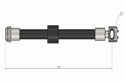 CAVO C900 627A Arka Fren Hortumu Passat 97>05 3B7611775