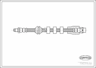 CORTECO 19031638 Fren Hortumu On Bmw E60 E61 E63 E64 03>10 34326767390
