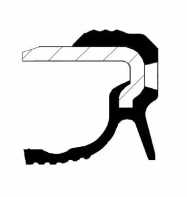 CORTECO 19037092B Krank Keçesı Arka 55571582, 614204