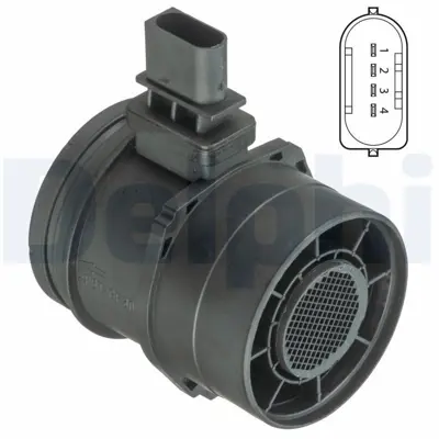 DELPHI AF10396-12B1 Hava Akıs Metre (Om646) Vıano W639 03> Vıto W639 03> , Bmw (N47) E81 E87 E90 E65 E84 942048