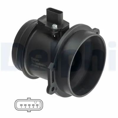 DELPHI AF10406-12B1 Hava Akıs Metre ( Debimetresi ) Touareg A7 1118 A4 0815 A5 1017 A6 0518 Q7 0715 Cama, Cgka Capa Ccla Ccwa Bpp Asb Cduc Cdud Ckvb Ckvc 59906461N