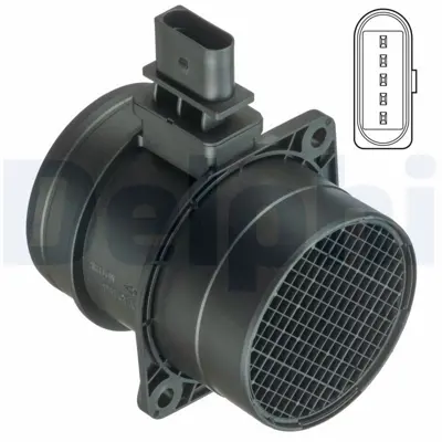 DELPHI AF10407-12B1 Hava Akısmetre (Debımetre) Golf V Vı Golf Plus Jetta Iıı Passat Tıguan Scırocco 2.0 Tdı T5 2.5tdı 3G906461C