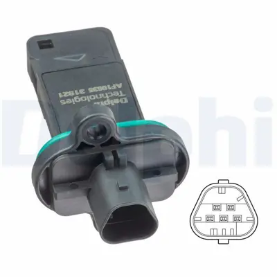 DELPHI AF10635-12B1 Maf Sensoru Trax Mokka Mokka X 06 2012> 95930057, 12671618, 836021, 9593005