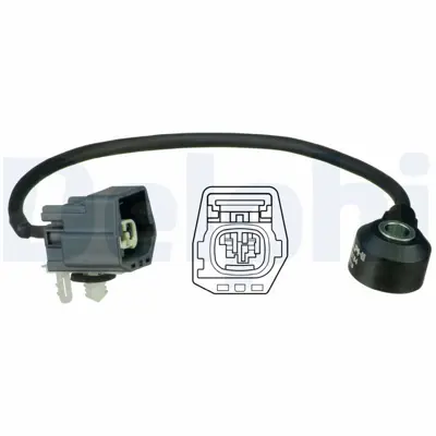 DELPHI AS10184 Vuruntu Sensoru - Ford C-Max Focus Focus C-Max Galaxy Mondeo S-Max Tourneo Connect Transıt Co 1357496
