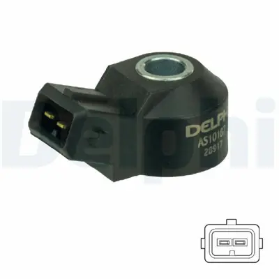 DELPHI AS10187 Vuruntu Sensoru - Opel Vectra Volvo V90 10-95> 12141279734, 26905377, 3433347, 594603, 60534263, 7700271090, 86SF12A699AB, 90510281, 9358037
