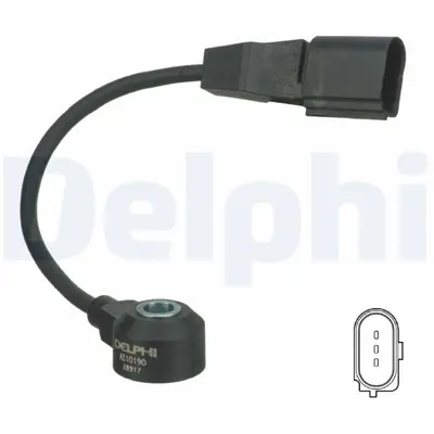 DELPHI AS10190 Vuruntu Sensoru Cordoba Ibıza Leon Toledo Polo A3 Fabıa 99>08 1.2 Azq 6A905377D