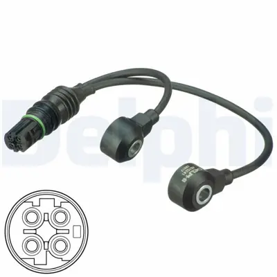 DELPHI AS10241 Vuruntu Sensor C8 C5 C5 Ii C6 C5 Iii P407 P607 P807 Es9a (3.0hdi 24v) P306 P406 Xantia Xsara Xu10j4r (2.0 16v) 1435485