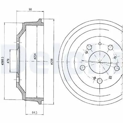 DELPHI BF327 Arka Fren Kampanası Ducato Boxer Jumper 18q 07> 1306211080, 424738