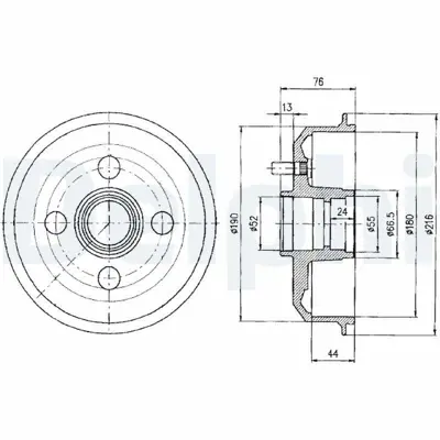 DELPHI BF329 Kampana Arka (180 Mm) (+abs) Escort 90>00 Courıer Fıesta Fıesta Iıı Fıesta Iv 00>12 6920710, 7296356, 1E0026251, 1E0026251A, 1E0126251, 1E0126251A, 1E0226251, 1000859, 1008098, 1017668