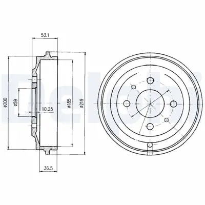 DELPHI BF389 Fren Kampanasi 98601861