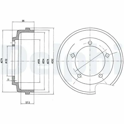 DELPHI BF479 Arka Kampana Poryalı Ford Transıt V184 01>06 Onden Cekıs  4540218