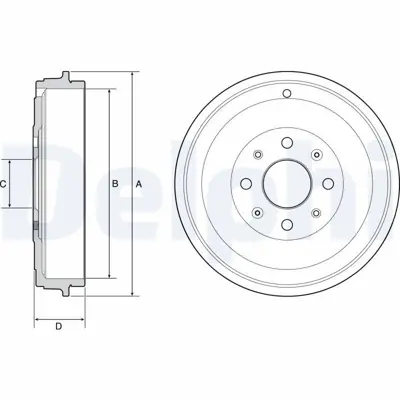 DELPHI BF503 Fren Kampanası Punto Evo 09> - Corsa D 06> Adam 13> 55701380