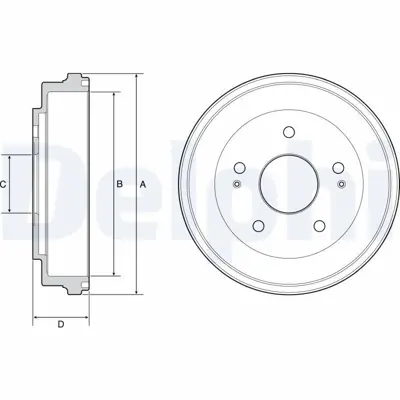 DELPHI BF504 Fren Kampanası Arka Honda Hr-V 99 42610S2H000