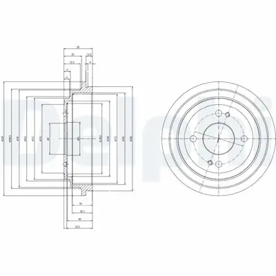 DELPHI BF516 Fren Kampanası Arka  Jazz 03-2002 > 42610SAAQ00