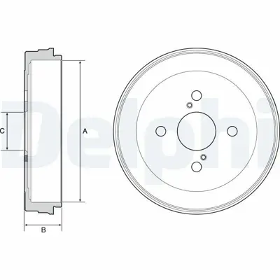 DELPHI BF534 Fren Kampanası Arka Toyota Prıus 2000- 00 4243147010