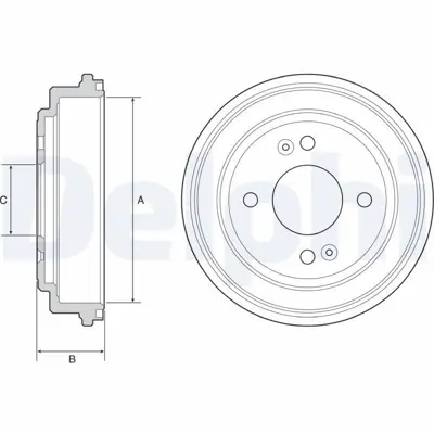 DELPHI BF551 Fren Kampanası Arka Hyundaı Getz 584111C010