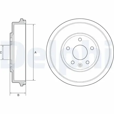 DELPHI BF556 Fren Kampanası Chevrolet Aveo T300 95224012