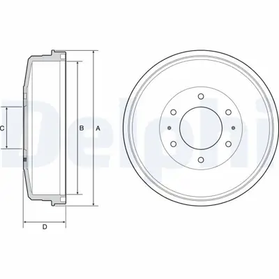 DELPHI BF559 Arka Fren Kampanası Mıtsubıshı L200 2006-2015 Pajero 2009-> (295x6) MN1024394615A127
