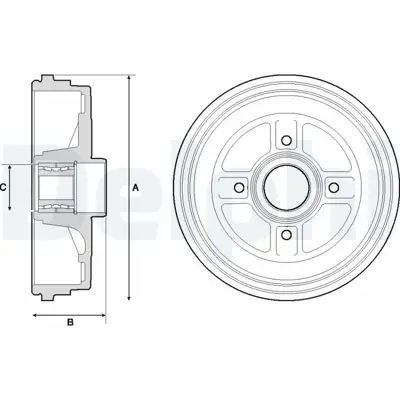 DELPHI BFR496 Fren Kampanası Clıo Iıı Modus Grand Modus 8200276843