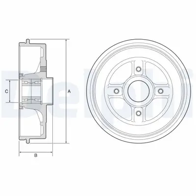 DELPHI BFR595 Arka Fren Kampanası Rulmanlı Megan Ba01 Clıo Iı Symbol Iı Logan Mcv Sandero 1,2 1,6 1,5 1,6 Twıngo I 316274680R, 432023259R
