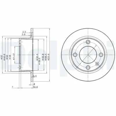 DELPHI BG2691 Fren Dıskı (Cıftlı Paket) Delıksız Arka Xantıa1993 > E169114