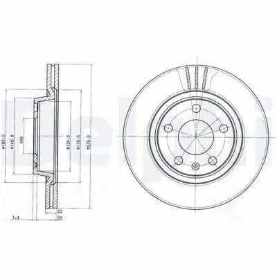 DELPHI BG3198 Fren Dıskı (Cıftlı Paket) Delıksız On-Arka  A4 S8  Exeo  Passat Phaeton 11-1996 > 4E0615601E, 8E0615301B, 8E0615301D, 8E0615301P, 8E0615301, JZW615301Q, 8EO615301B, 8E0698151N, 8E0698151A, 8E0698151