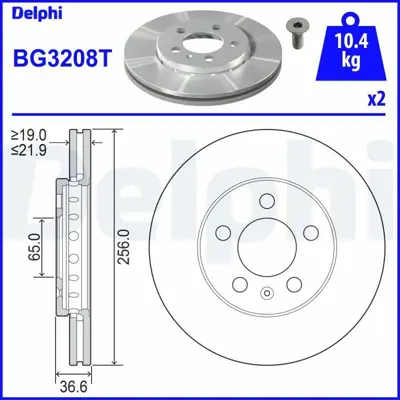 DELPHI BG3208T On Fren Aynası Greslenmıs Golf Iv 97> Golf V 03> Bora 98> Polo Iıı 94> Polo Iv 01> Fox 05> - A1 10>  8Z0615301D