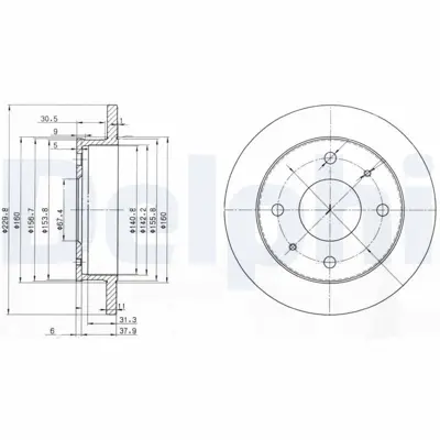 DELPHI BG3618 Fren Dıskı (Cıftlı Paket) Delıksız Ã–n Amıca Atos Atos Prıme Atoz01-1999 > 5171202550