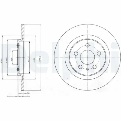 DELPHI BG3741 Fren Dıskı (Cıftlı Paket) Delıksız Arka -- Fıat -- Lancıa -- C8 -- Ulysse -- Phedra -- 80707-2002 > 9464222688, E169153