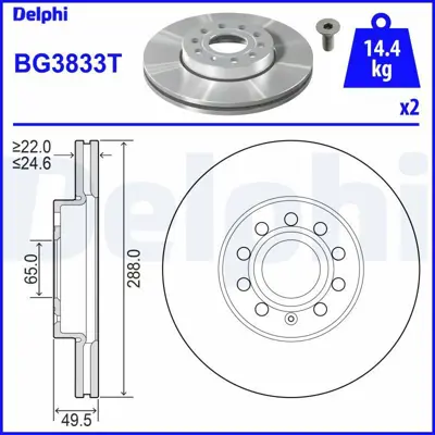 DELPHI BG3833T On Fren Aynası Caddy Iıı 1,4 - 1,6 - 1,9tdı,2,0sdı A3 1,6 - 1,6 Fsı 1,9tdı 2,0fsı 2,0tdı 05 - 03> 1K0615301K