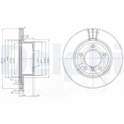 DELPHI BG3900C Fren Dıskı On Havalı Bmw E81 E82 E87 E88 E90 34116764641