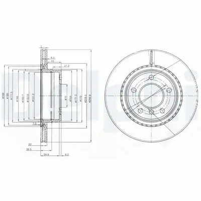 DELPHI BG3901C Fren Diski Çiftli Paket - Boyalı Bmw 118-120-123-125-220-316-318-320-325-428 09-2004 34216764651