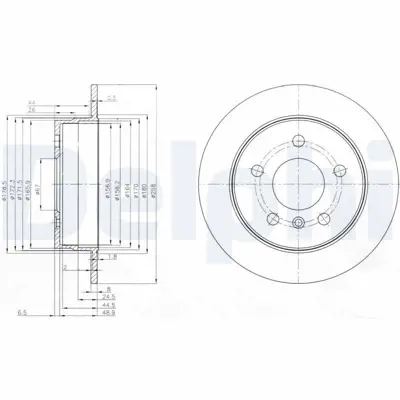 DELPHI BG3910C Fren Dıskı (Cıftlı Paket)   Boyalı Delıksız Arka A150 A160 A170 A180 A200 B150 B160 B170 B1 A1694230912