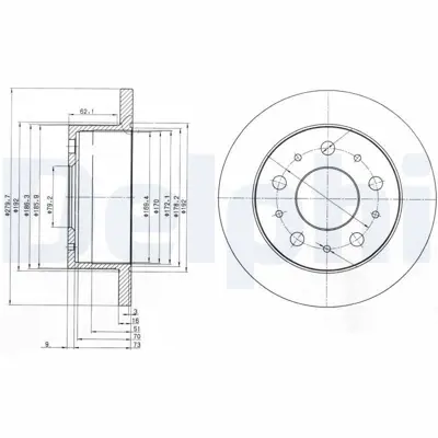 DELPHI BG3923 Arka Fren Dısk Aynası Boxer Jumper Ducato (Tum Modeller) 18q (16 Jant) 2,0 Hdı 2,2 Hdı 2,8hdı 2,8hdı (00 13) 424940