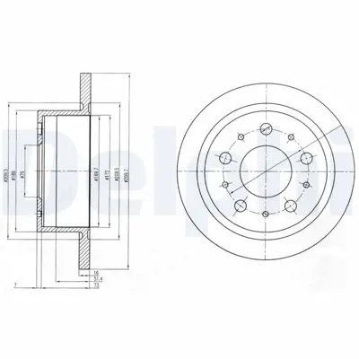 DELPHI BG4062 Arka Fren Aynası Jumper 2,2hdı 100,2,2hdı 120,3,0hdı 160 04 - 06 4hu - 4hv Motor 4249K6, 51749555