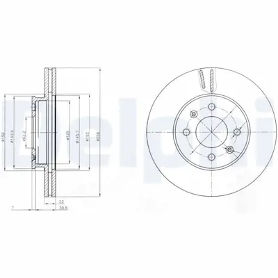 DELPHI BG4096 On Fren Dıskı Aynası Hyundaı Accent Era 2006-2011 Kıa Rıo 2005-> I20 2007-> 256mm 517121G000