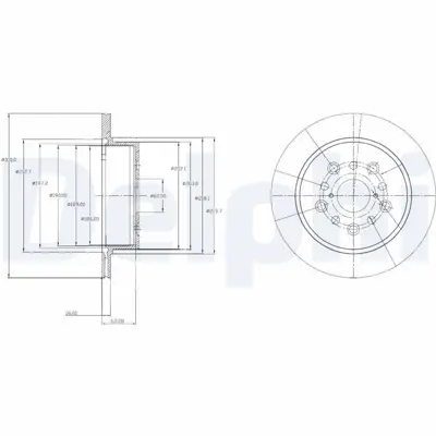 DELPHI BG4216 Fren Dıskı (Cıftlı Paket) Delıklı Arka Ls43007-2000 > 4243150070