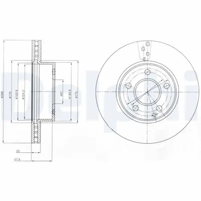 DELPHI BG4227C Fren Dıskı On C-Class W204 07>14 S204 07>14 C204 11> 2044210012